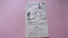 COLLECTION IBLED  Fables Chocolat Ibled 1939 BON VALABLE JUSQU A FIN 1939 ILLUSTRATEUR RABIER BENJAMIN ? - Ibled