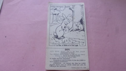 COLLECTION IBLED  Fables Chocolat Ibled 1939 BON VALABLE JUSQU A FIN 1939 ILLUSTRATEUR RABIER BENJAMIN ? - Ibled