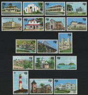 Fidschi 1979 - Mi-Nr. 399-415 I ** - MNH - Gebäude / Buildings - Fidji (1970-...)