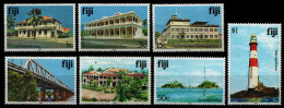 Fidschi 1992 - Mi-Nr. 399-413 VII ** - MNH - Gebäude / Buildings - Fidji (1970-...)