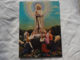 3d 3 D Lenticular Postcard Stereo Religion  Prayer TOPPAN  Japan  A 228 - Cartoline Stereoscopiche