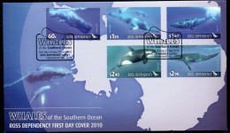 New Zealand Ross Dependency 2010 Whales Of The Southern Ocean FDC, SG 120/4 - Unused Stamps