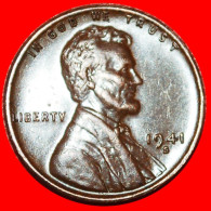 * WOMEN PENNY (1909-1958): USA  1 CENT 1941S! LINCOLN (1809-1865)· LOW START ·  NO RESERVE! - 1909-1958: Lincoln, Wheat Ears Reverse