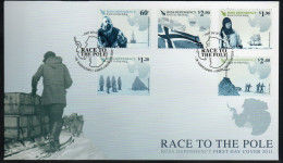 New Zealand Ross Dependency 2011 'Race To The Pole' FDC, SG 126/30 - Neufs