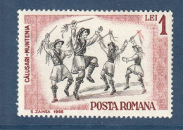 Roumanie, Romana, **, Yv 2202, Mi 2490, Danse, Calusarii - Munténie, - Danse