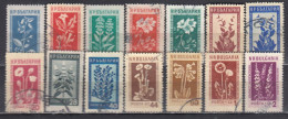 Bulgaria 1953 - Plantes Medicinales, YT 770/83, Used - Oblitérés