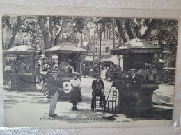 Marseille Cours St Louis , Les Fleuristes , Cachet Militaire Rouge , Blessés De Guerre - Unclassified