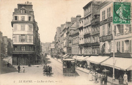 Le Havre * La Rue De Paris * Tram Tramway * Café Restaurant Hôtel De La Jetée - Sin Clasificación