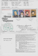 United Kingdom 1972  British Polar Explorers  4v FDC Ca Manchester 16 FEB 1972 (AS227A) - Polar Explorers & Famous People