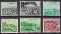 Villes - TURQUIE - Chef Liieu De Départements - Série 5-6 - N° 1488-1501-1506-1508-1509-1514 - 1959 - Used Stamps