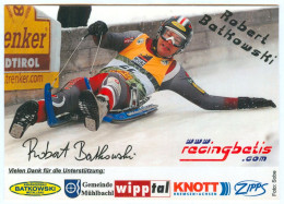 Autogramm AK Rodeln Naturbahn-Rennrodler Robert Batkowski SV Schönberg Im Stubaital Tirol Luger Faire De La Luge FIL - Wintersport