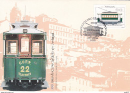 Portugal Tram Du Porto 1895 Premier Jour 1995 Oporto Tramway FDC - Tram