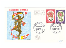 FDC EUROPA  12 SEPTEMBRE 1964 PARIS - 1964