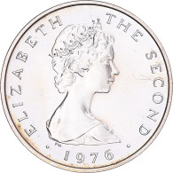 Monnaie, Île De Man, Elizabeth II, Penny, 1976, SPL, Argent, KM:33a - Eiland Man