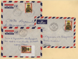 Cameroun - Mbandjock - 1979 - Lot De 3 Lettres Par Avion Destination France - Kameroen (1960-...)