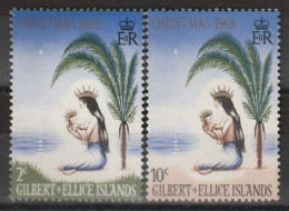 GILBERT & ELLICE - N°152/3 ** (1969) Noël - Gilbert- Und Ellice-Inseln (...-1979)