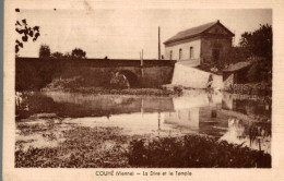 CPSM Couhé La Dive Et Le Temple - Couhe