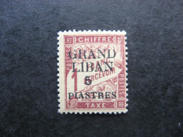 GRAND LIBAN : TB Timbre Taxe N° 5, Neuf X . - Postage Due