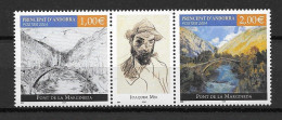 ANDORRE FR ,  Nos 599/600 , NEUFS , ** , SANS CHARNIERE, TTB . - Unused Stamps