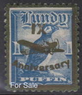 #15 Great Britain Lundy Island Puffin Stamps IX Anniversary #48 1p Retirment Sale Price Slashed! - Local Issues