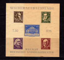 Allemagne - Emissions Locales - Thüringen -Weimar - 1946 - BF Reconstruction Theatre Nationale - Neuf Sans Gomme - Nuovi