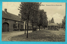 * Peer (Limburg) * (Uitg Drukkerij Jonckheere En Castro) Vlaams Huis En Markt Plein, Kiosque, Kiosk, Grand'Place - Peer