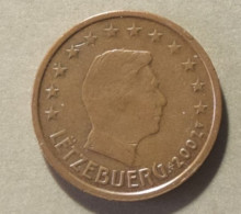 2002 - LUSSEMBURGO  - MONETA IN EURO - DEL VALORE DI  2 CENTESIMI - USATA - Luxemburgo