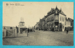 * Eeklo - Eecloo (Oost Vlaanderen) * (Nels, Uitg V. Pauwels - De Rycke) Statieplein, Place De La Station, La Gare, Café - Eeklo