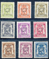 Belgique - Belgie - PRE437/445 - Préoblitérés - Série 18 - 1940 - MH - Typo Precancels 1936-51 (Small Seal Of The State)