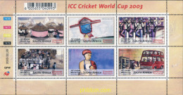 281660 MNH SUDAFRICA 2003 COPA DEL MUNDO DE CRICKET - Nuovi