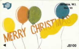 Jamaica, Merry Christmas  '93, 16JAMC, Used - Jamaica