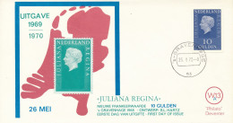 Philato FDC W13a - Blanco / Open Klep (CW = € 80,-) - FDC