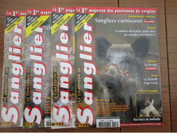 LOT DE 4 REVUES LE CHASSEUR DE SANGLIER 2009 CHASSE N° 151 à 154 - Caza/Pezca