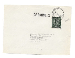 N° 768  1 Fr 75  Ambulant OOSTENDE-BRUSSEL 1 + DE PANNE 2    26.6.1950 Voorzijde/front De Lettre - 1948 Esportazione