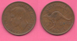 Australia Australie One PENNY 1952 Georgius VI - Penny