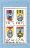 231189 MNH SUDAFRICA 1984 MEDALLAS Y CODECORACIONES MILITARES - Unused Stamps