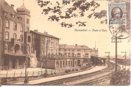 HERBESTHAL - Poste Et Gare - Lontzen