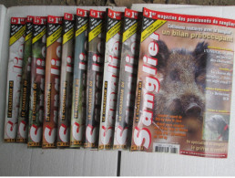 LOT DE 10 REVUES LE CHASSEUR DE SANGLIER 2011 CHASSE N° 167 à 178 - Chasse/Pêche