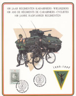 100 Jaar Regimenten Karabiniers -Wielrijders - 100 Ans De Régiments De Carabiniers - Cyclistes (1890-1990) - Herdenkingsdocumenten