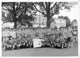 Photographie  - Lot De 3 Photos De La Fanfare La Pédale De Waremme Dont Deux Les Mêmes - Grand Format - War, Military