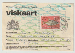 Viskaart 1981-1982 Ministerie Van Landbouw En Visserij (stempel Helmond) - Revenue Stamps