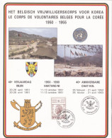 Het Belgisch Vrijwillligerskorps Voor Korea - Le Corps De Volontaires Belges Pour La Corée (1950-1955) - Commemorative Documents