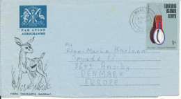 Kenya, Uganda & Tanzania Aerogramme Sent To Denmark 26-6-1975 - Kenya, Oeganda & Tanzania