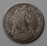 Rareté , Ecu LOUIS XIV 1669 AIX Buste Juvénile Etat Ttb - 1643-1715 Luigi XIV El Re Sole