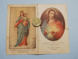 P137 Calendarietto Semestrino Religioso 1939 Santuario Sacro Cuore Bologna - Formato Piccolo : 1921-40