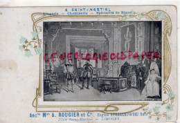 87- LIMOGES -MAGASIN LINGERIE CHEMISERIE A  SAINT MARTIAL- A. ROUGIER -EUGENE STRZALKOWSKI- PLACE ST MARTIAL - Kleidung & Textil