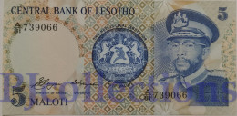 LESOTHO 5 MALOTI 1981 PICK 5a UNC - Lesoto