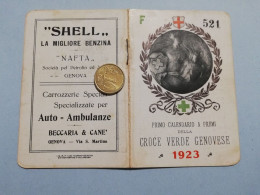 P144 Calendarietto 1923 Croce Verde Genovese - Petit Format : 1901-20