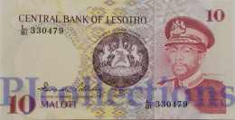 LESOTHO 10 MALOTI 1981 PICK 6b UNC - Lesotho