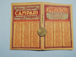 P149 Calendarietto Vademecum 1932 Bitter Campari Mancano Pagine Interno - Formato Piccolo : 1921-40